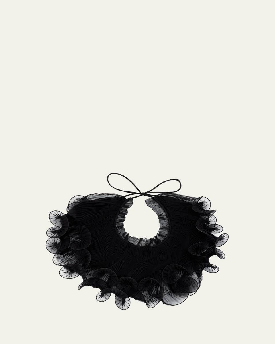 Chiffon Ruffle Collar
